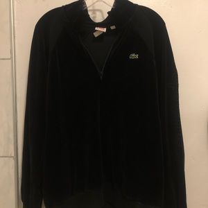 Supreme X Lacoste Half Zip Velour jacket